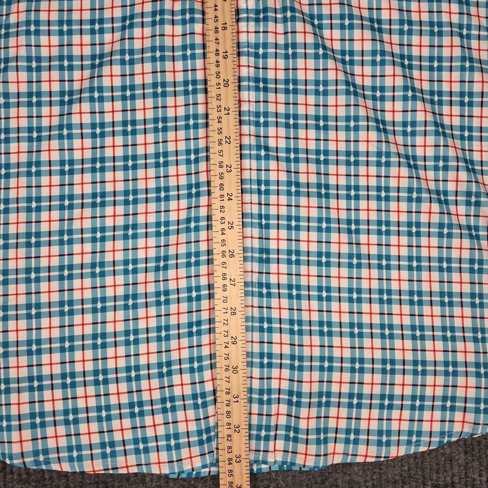 Magellan Outdoors Mens 2XL Blue Plaid Fish Gear Relaxed Fit Fishing Shirt 26681 - Picture 6 of 8
